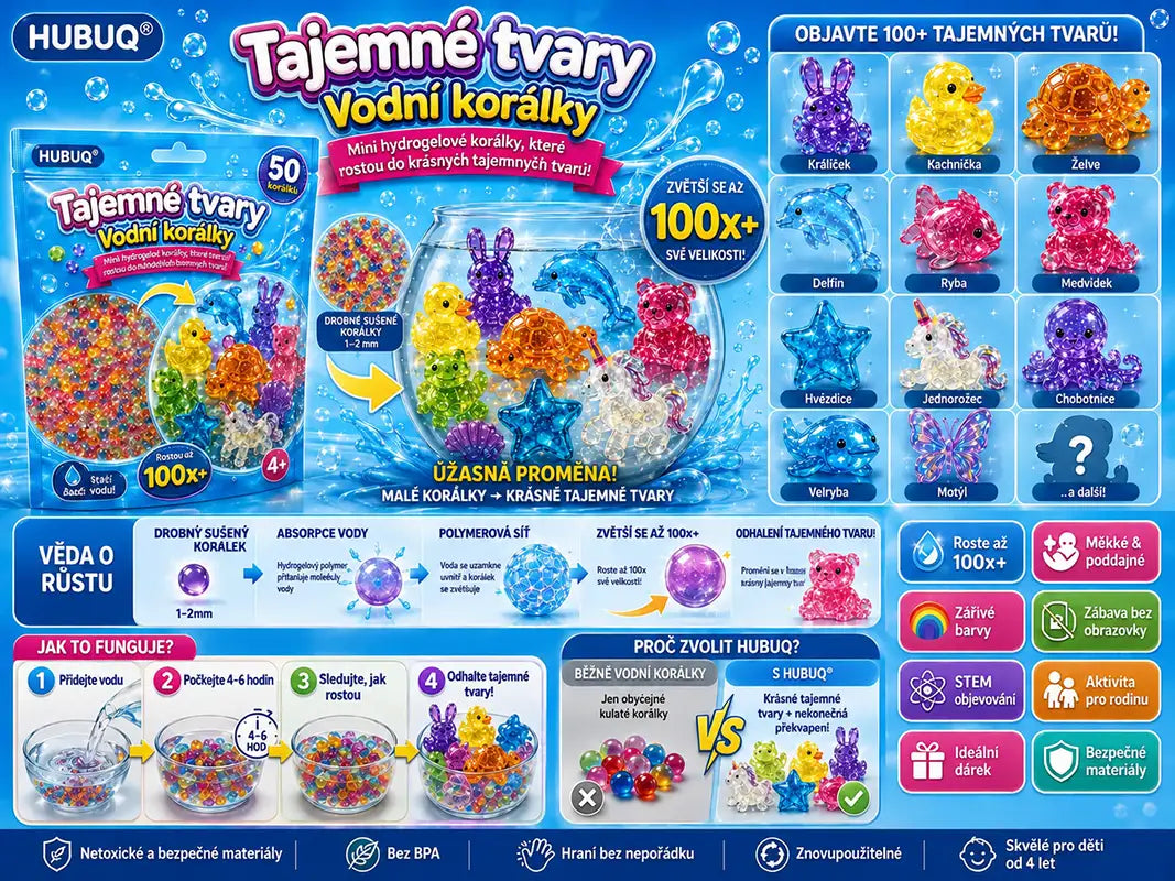HUBUQ® Mystery Shape Water Beads